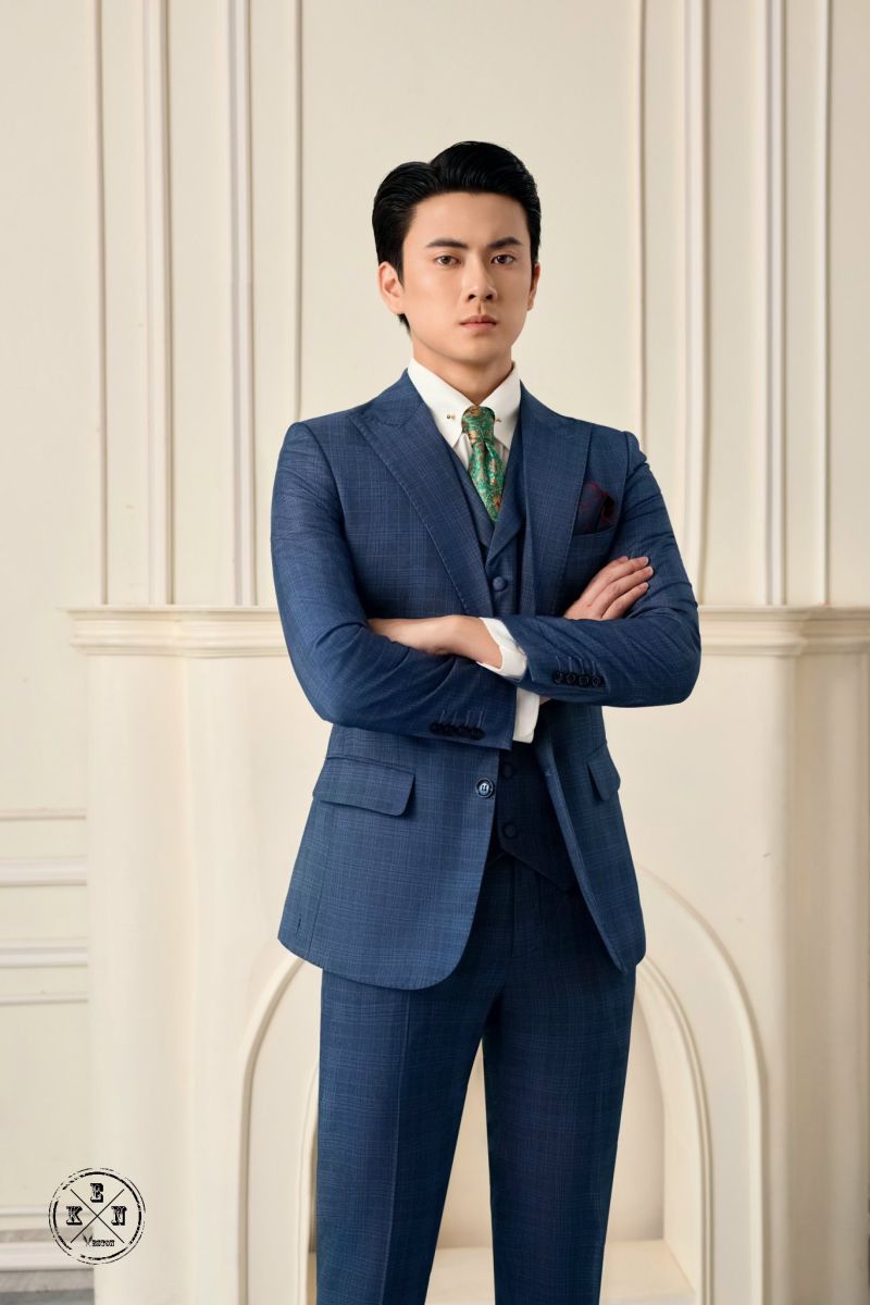 Áo vest chú rể phong cách Hàn Quốc với gam màu pastel